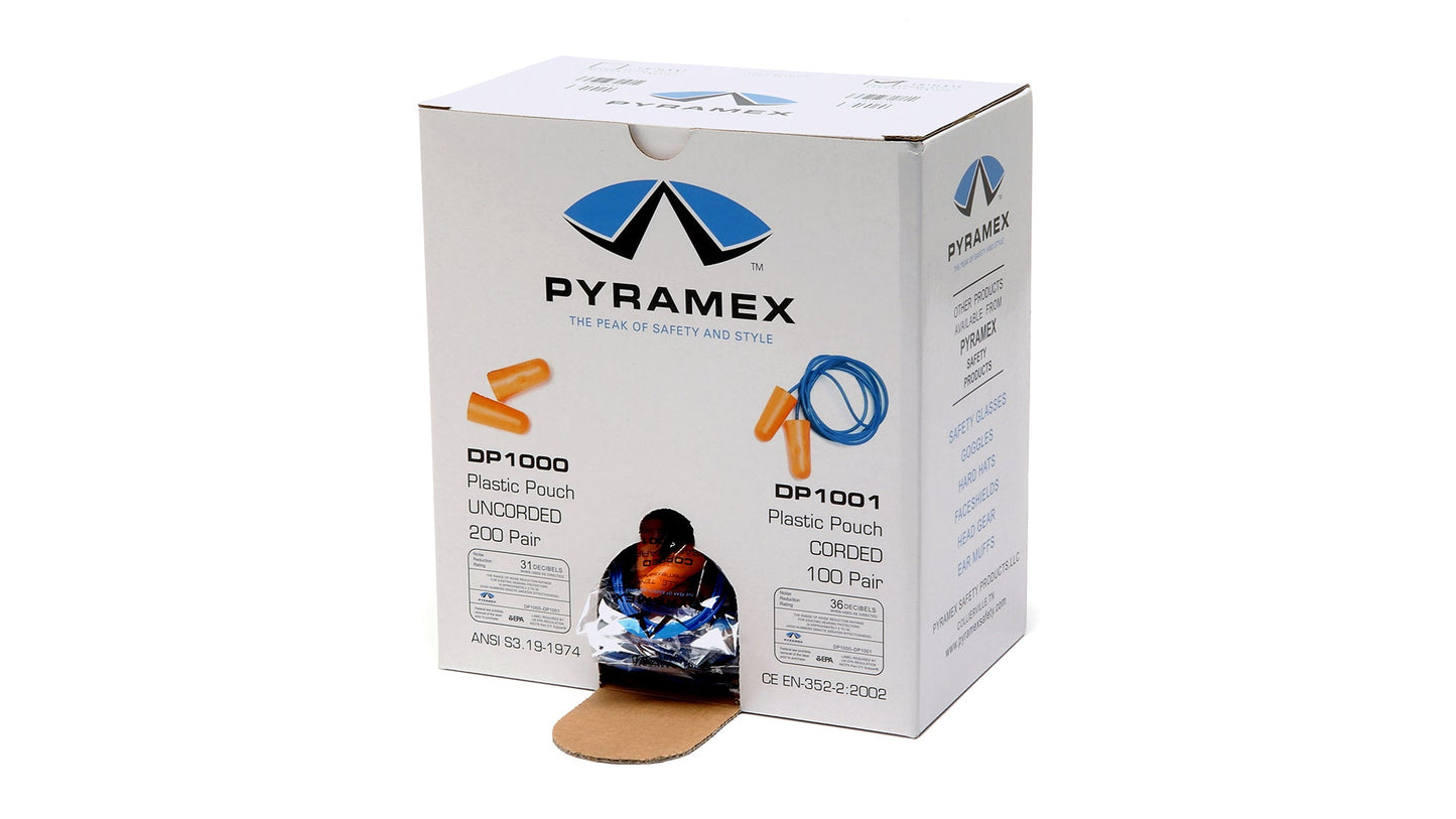DP1000 Disposable Uncorded Earplugs NRR 32dB