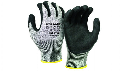 GL604C - Nitrile Sandy A4 Cut Dipped Gloves