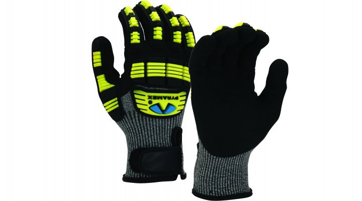 GL610C - Nitrile Sandy A6 Cut Level 2 Impact Dipped Gloves