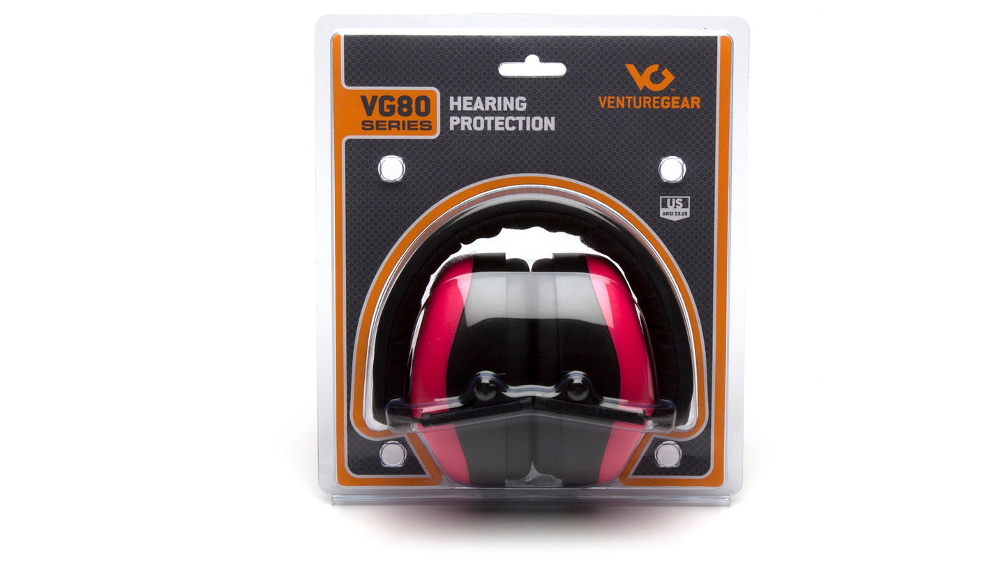 VG80 Series Low Profiel Earmuffs NRR 25dB | SNR 32dB