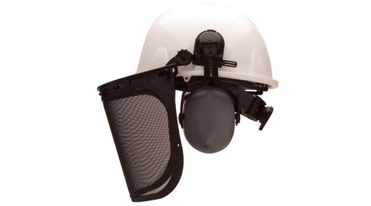 SL Series Forestry Kit - Hard Hat + Face Shield + Earmuff + Cap Style Adapter