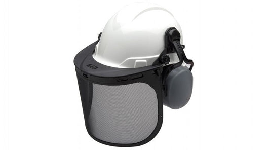 Ridgeline® Forestry Kit - Hard Hat + Wire Mesh Face Shield + Earmuffs + Cap Style Adapter