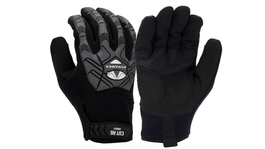 GL204CHT - Synthetic Leather PVC Palm Patch A6 Cut Gloves