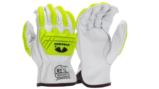 GL3001KB - Select Grain Goatskin Leather Driver Level 2 Impact Gloves