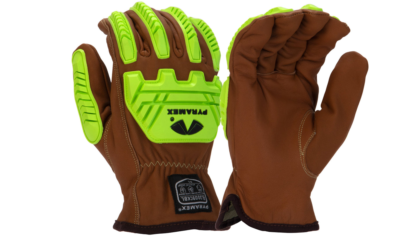 GL3009CKB - Premium Goatskin Para-Aramid A4 Cut Level 2 Impact Gloves