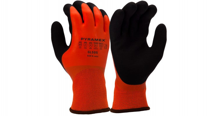 GL505 - Insulated Double Dipped Latex A2 Cut Dipped Gloves