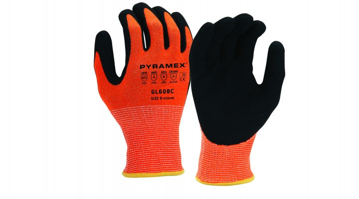 GL608C - Micro-Foam Nitrile Sandy A6 Cut Dipped Gloves