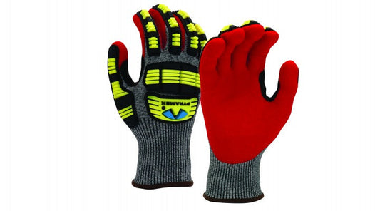 GL609C - Nitrile Sandy A6 Cut Level 2 Impact Dipped Gloves