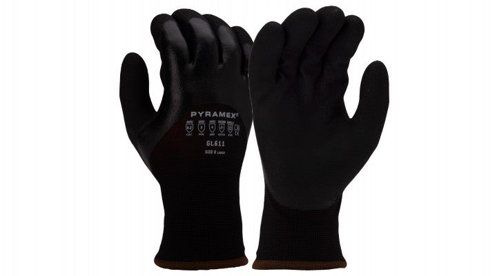 GL611 - Insulated Double Dipped Nitrile A2 Cut Dipped Gloves