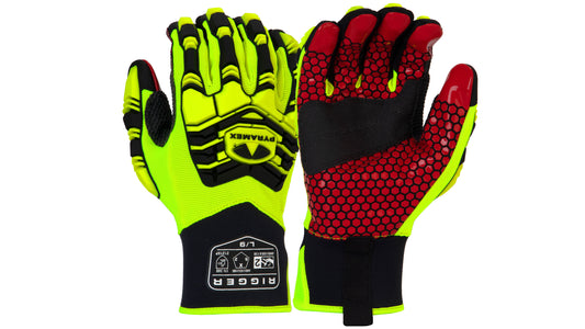 GL807HT - Synthetic Leather Silicone Palm Level 2 Impact Gloves