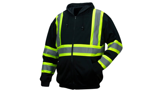 RSZH34 Series Black Reflective Work Sweatshirt