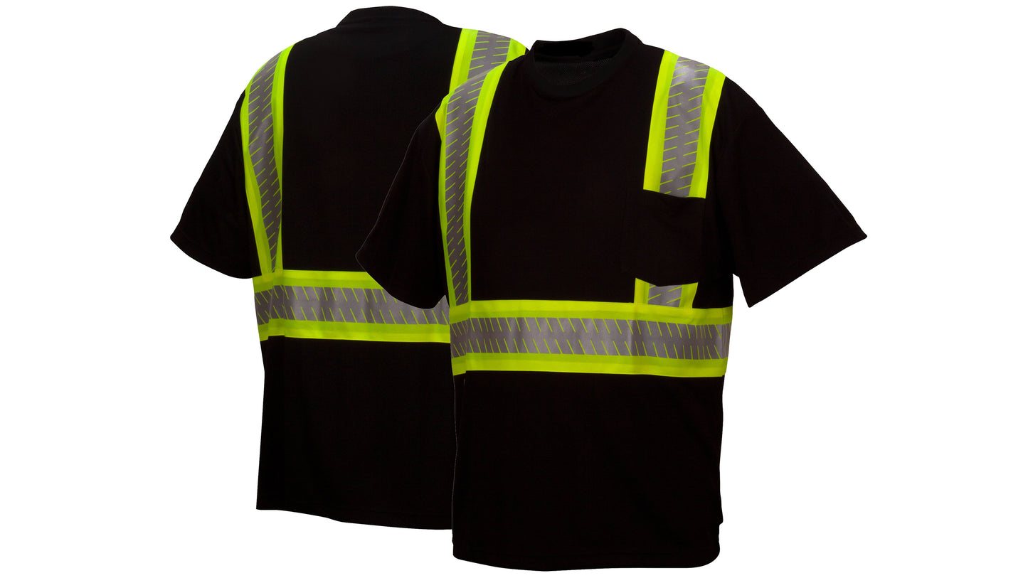 RTS23 Series Black Reflective Work Shirt