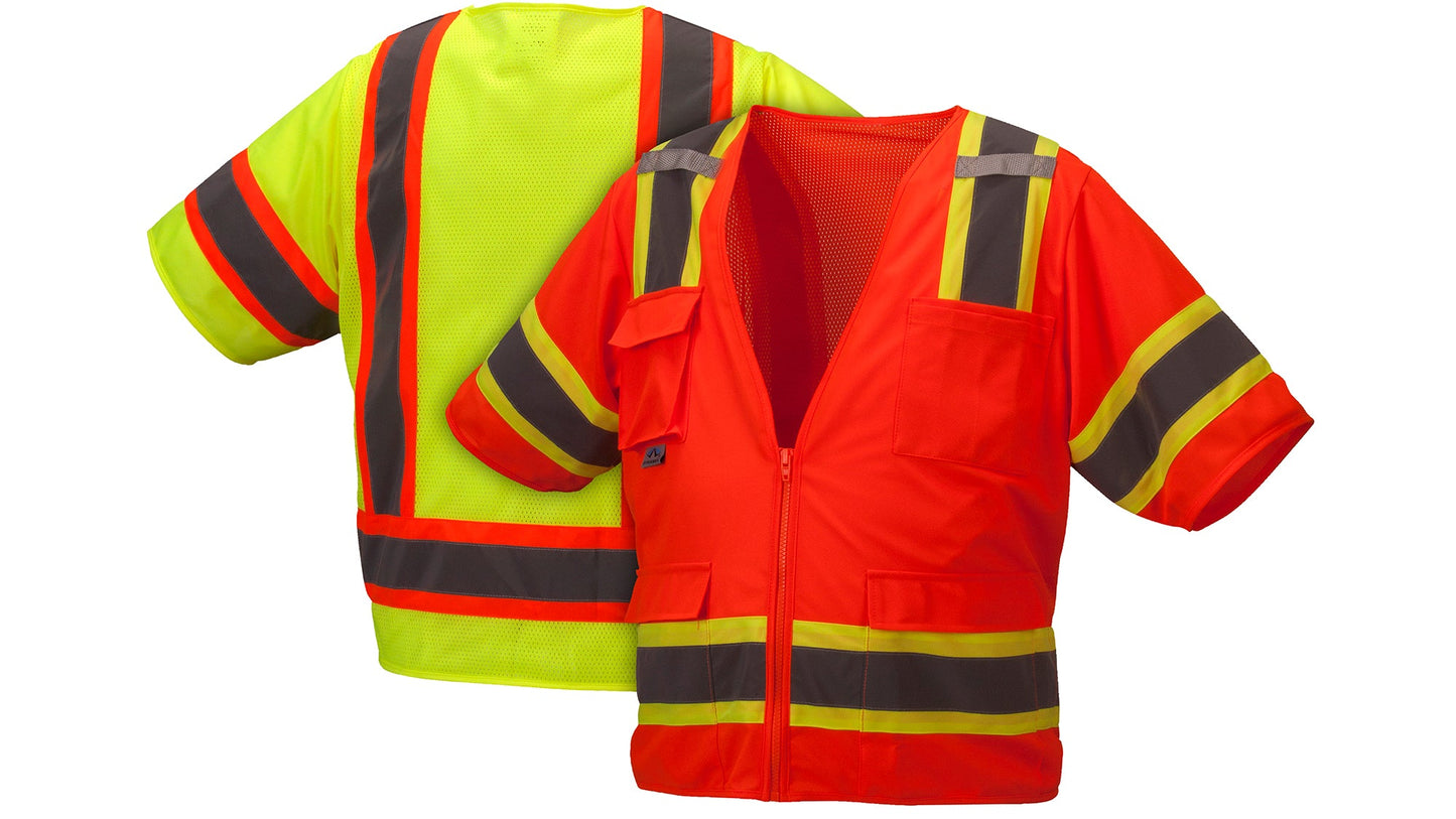 RVZ34 Series Hi-Vis Reflective Short Sleeve Work Vest